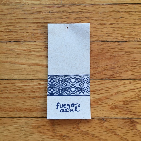 Fuego Azul Mexican Blue Linen Overalls - Picture 9 of 10